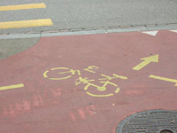 自転車に対しての方向指示